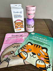 The Crème Shop Pusheen Skin Care Set Hand Cream Masks Makeup Sponge Honey
