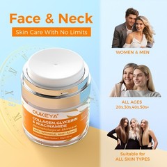OUKEYA Collagen Anti-Aging Cream For Repair Wrinkle with 5% Hyaluronic Acid 50g