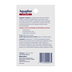 Aquaphor Lip Repair Ointment Moisturizing Lip Balm Pack Relieves Dryness 0.35…