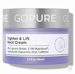 New & Sealed! Go Pure Tighten & Lift Neck Firming Cream 1.7 Oz 50ml