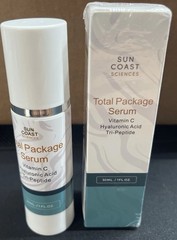 Sun Coast Science Total Package Serum, Vitamin C, HA Hyaluronic Acid, 1 Ounce