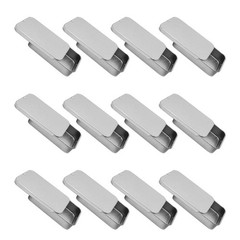 18 Pcs Tinplate Candy Cases with Lids Empty Rectangular Metal Storage Tins