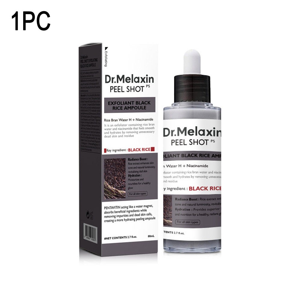 1-3X Dr. Melaxin Peel Shot Glow Black Rice Peeling Ampoule, Exfoliating Scrub~
