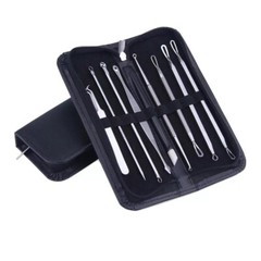 10 Pcs Pimple Popper Blackhead Remover Kit Tools Set Comedone Zit Extractor