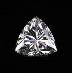 1Ct Trillion Cut Certified Lab Grown Diamond D Color VVS1 Clarity Loose Gemstone