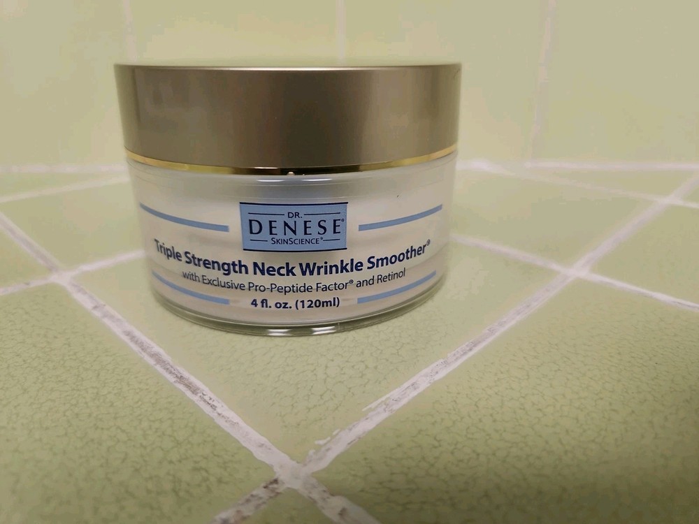 Dr. Denese Triple Strength Neck Wrinkle Smoother, 4 fl oz New – No Box