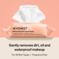 Honest Beauty Fragrance Free Cleansing Makeup Remover 1 Count (Pack of 90)