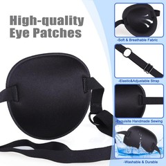 Lightweight, Adjustable Eye Patch Set for Comfortable Amblyopia Treatment 2PCS