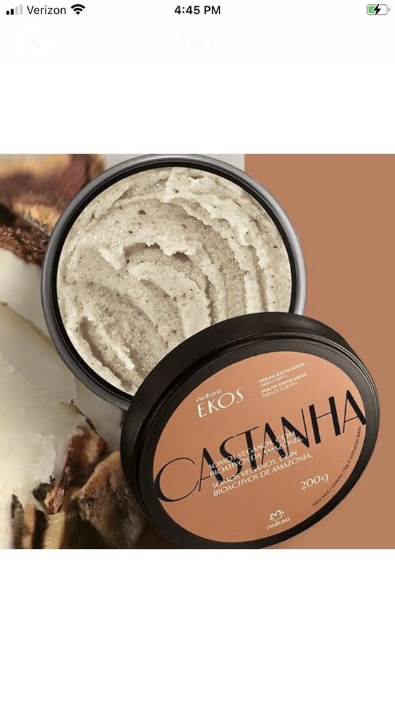 Natura Ekos Castanha Body Scrub Hydrating Exfoliating Brazil Hard To Find NEW