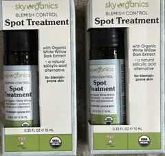2- Sky Organics Blemish Control Spot Treatment Blemishes 0.33 fl oz SC12570