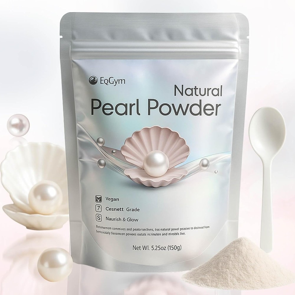 EquSym 100% Natural Pearl Powder for Skin – 5.29oz Pure Freshwater Pearl Powder