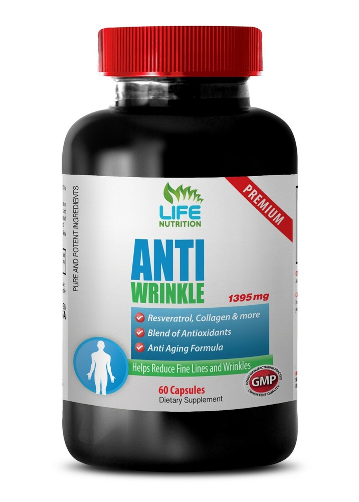 Resveratrol Extract – Anti-Wrinkle 1400mg – Reduce Aging Capsules 1B