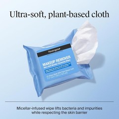 Neutrogena Makeup Remover Micellar Wipes for Face Daily Gently Removes Oil Dirt