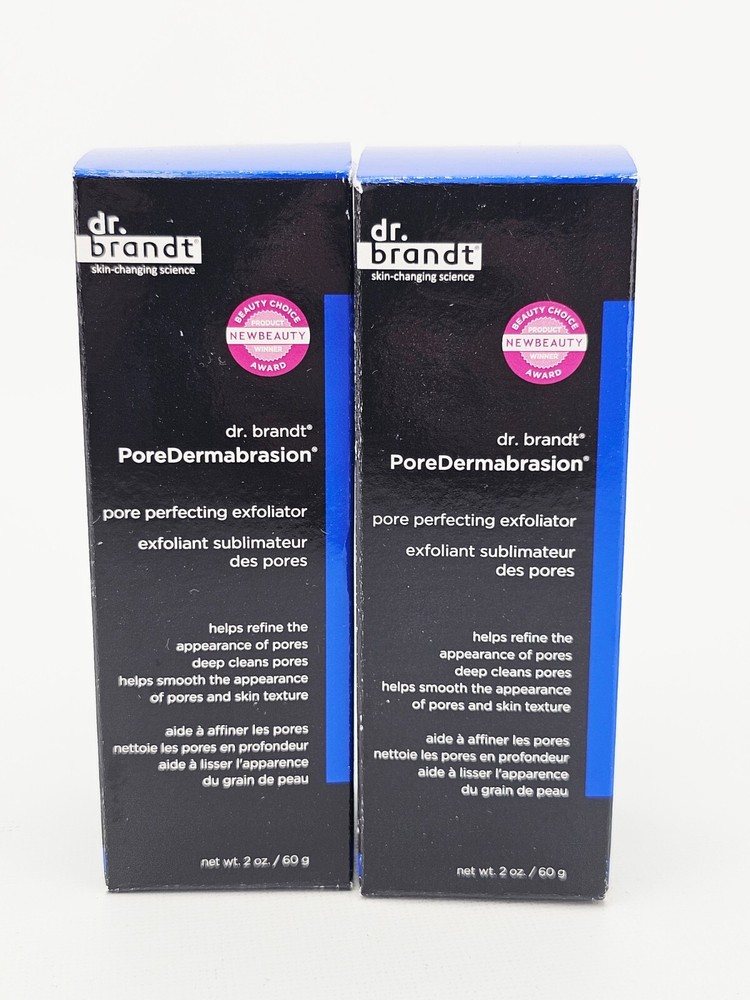 Dr. Brandt Pore Dermabrasion Exfoliator 2oz Deep Cleanse NEW Sealed Lot of 2