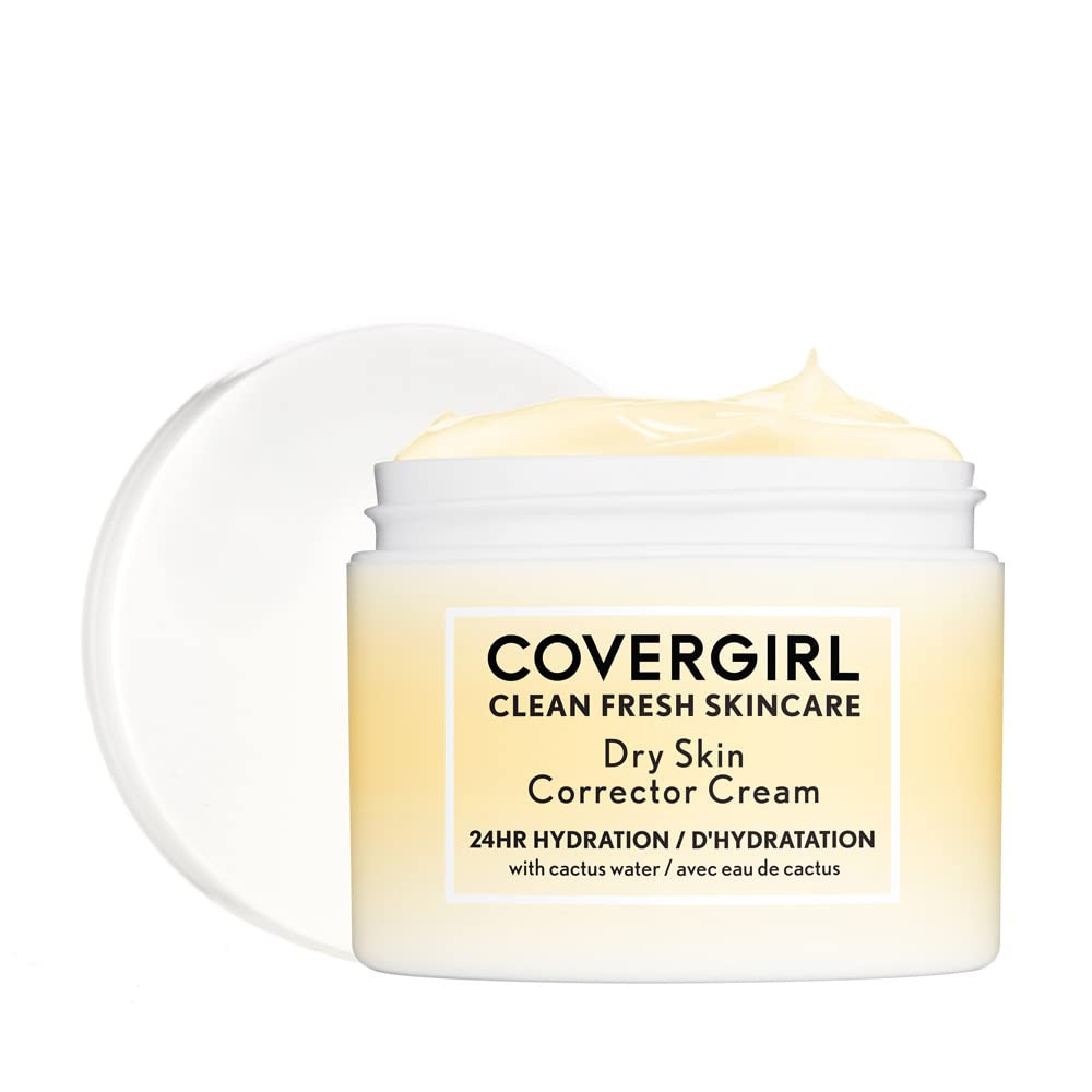 COVERGIRL Clean Fresh Skincare Dry Skin Corrector Face Cream, 2.0 fl oz