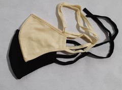 2 colors – Face Mask – Teens Youth Small Unisex Cotton Black & Yellow Washable