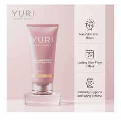 US SELLER Yuri Korean Beauty Collagen Night Wrapping Mask Facial75ml/2.53oz 2029