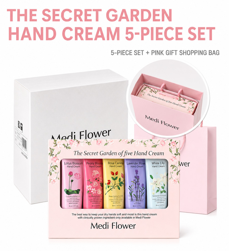 MEDI FLOWER The Secret Garden of Five Hand Cream Set 50g x 5pcs