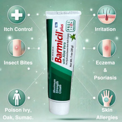 Plus Cream Skin Allergies Aloe Vera with 1% Hydrocortisone Maximum Strength Anti