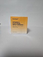 Neatique Vitamin C & Turmeric Clay Mask 7oz / 200g – Deep Cleanse, Brighten