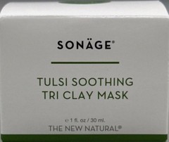 Sonage Skincare Tulsi Soothing Tri Clay Mask Natural Cruelty Free Ayurvedic