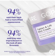 New & Sealed! Go Pure Tighten & Lift Neck Firming Cream 1.7 Oz 50ml