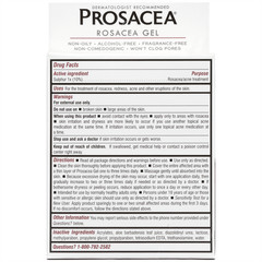 Prosacea ROSACEA GEL Relief: Redness Pimples Irritation MEDICATED HOMEOPATHIC