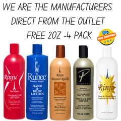 Rinju, Beaute Reelle & Rubee Magic Lotion Combo Pack-5 (1 x 16oz bottle of each)