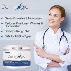 Anti Aging Resurfacing Peel Pads- Triple Action Chemical Peel Pads.