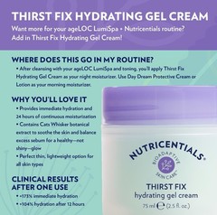 NuSkin Nutricentials Thirst Fix Hydrating Gel Cream Exp.02/2028