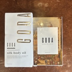 GODA Silk Body Oil 50ml Hydrating Anti-Aging Vanilla Amber set