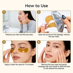 Under Eye Patches Set With Green Tea Seaweed Calendula Comfrey Retinol 30 Pairs