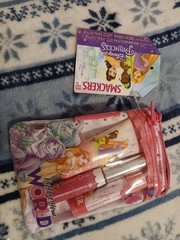 DISNEY PRINCESS LIP SMACKERS SMACKER LIP BALM TRIO & ZIP POUCH