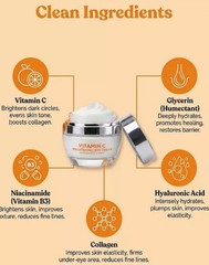 CB Clear Beauty Vitamin C Collagen Revitalizing Day Cream Brightening 1.69 fl oz
