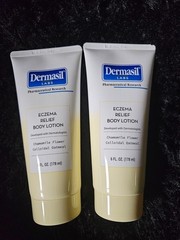 Dermasil Eczema Relief Body Lotion 2 Pack Chamomile Colloidal Oatmeal 6oz