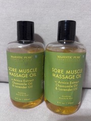 2x majestic Pure Sore Muscle Massage Oil