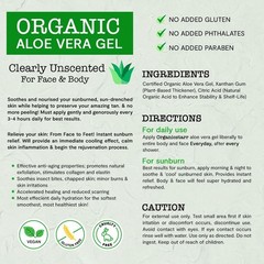 DEW ME DAILY®️ Organicstarr USDA Certified Organic Aloe Vera Gel 12oz./355ml.