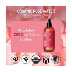 Eve Hansen Organic Rose Water Spray for Face | Huge 8 oz Moroccan Rosewater F…