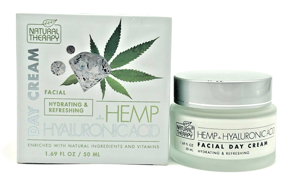 Natural Therapy Hemp +Hyaluronic Acid Anti-Aging & Hydrating Day Cream (1.69 oz)
