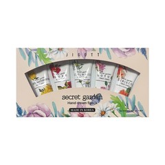 Jigott Secret Garden Hand Cream Set 5 Floral Scents 100 ml x 5