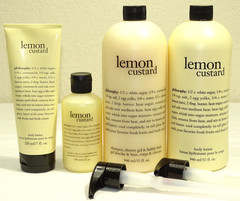 Lot NOS Sealed Philosophy Lemon Custard Body Lotion, Shampoo Shower Gel Bubble B