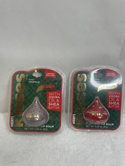 Hershey’s Kisses Lot Of 2 Lip Balms Cherry Cordial & Mint Truffle 0.28 oz