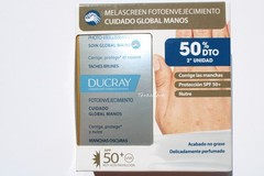 2x Ducray Melascreen Photo Aging Hand Care Spf 50+ Corrects Brown Spots 50ml