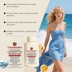 Skin Strawberry Resurfacing Moisturizer Soothing Cream Nourishing Repair Face