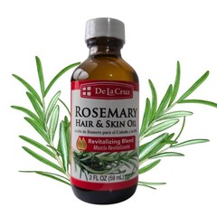 De La Cruz Oil of Rosemary Blend for Hair & Skin, 2 FL OZ /USA Aceite De Romero