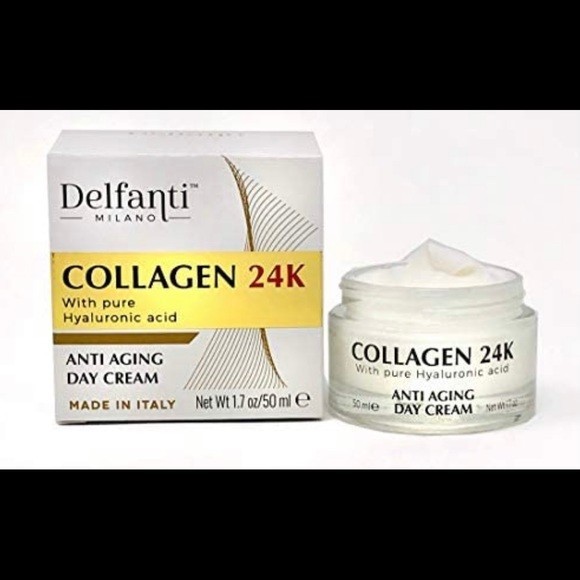 DELFANTI MILANO COLLAGEN 24K Anti-Aging Day Cream 1.7OZ Made in Italy NIB