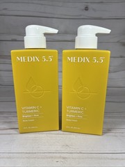 MEDIX 5.5 Vitamin C + Turmeric Brighten Firm Body Cream 15oz (2Pack)