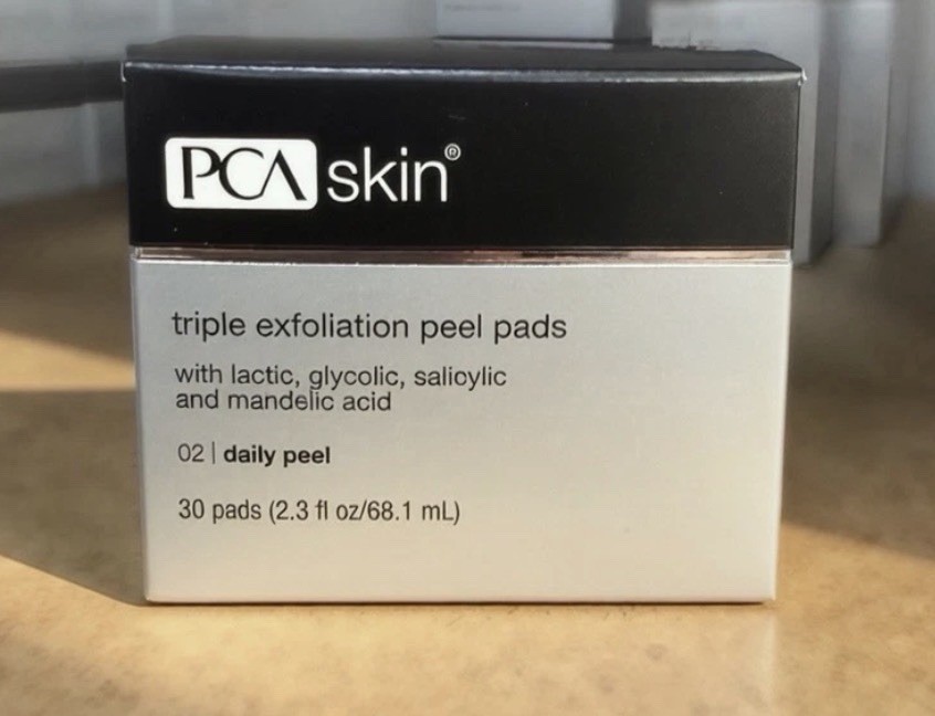 NEW PCA Skin Triple Exfoliation Peel Pads 30 Count + Hydrating Toner Bundle