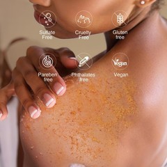Turmeric Body Scrub Vitamin C Exfoliating Body Scrub With Collagen And Coconu…