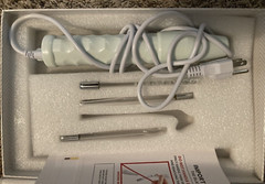 Pure NuDerma White Corded Professional High Frequency Skin Therapy Wand